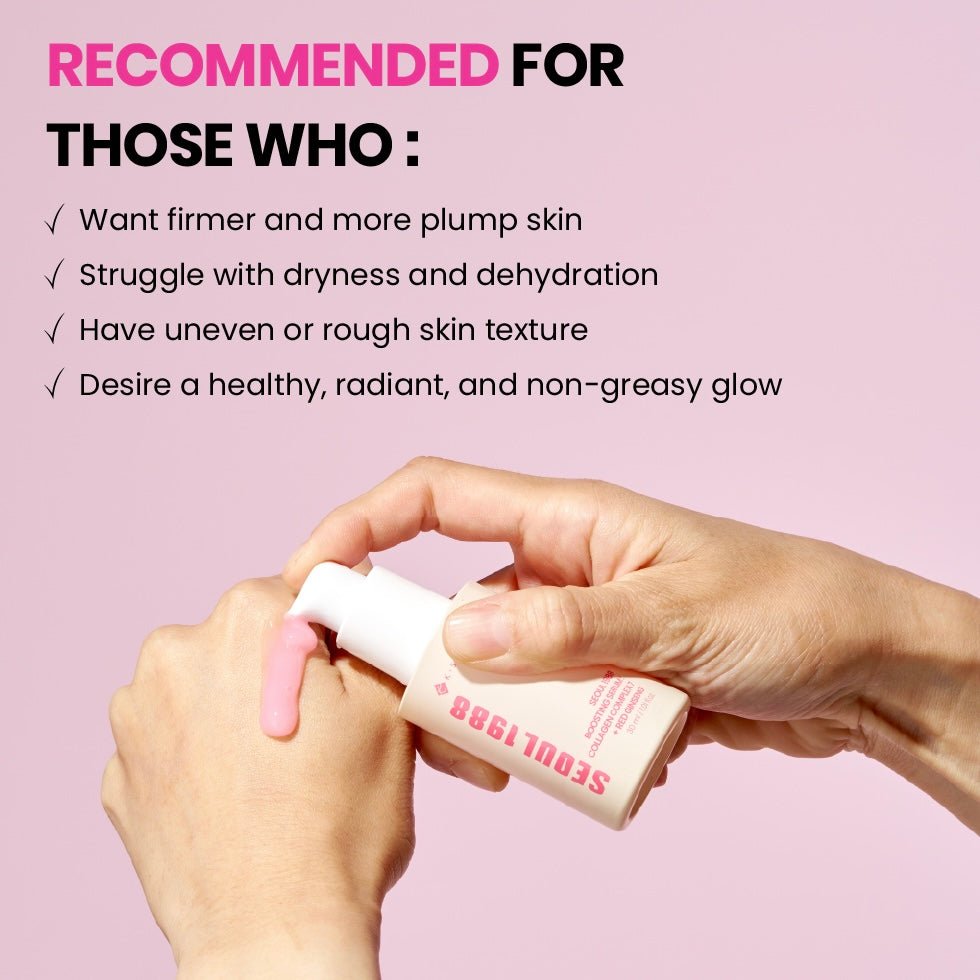 K - Secret Seoul 1988 Boosting Serum: Collagen Complex 7 + Red Ginseng 30ml سيروم كي سيكريت سيول ١٩٨٨ المعزز: مركب الكولاجين ٧ + الجينسنغ الأحمر - Princess Cosmetics Qatar