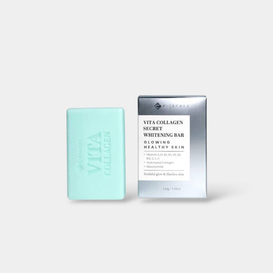 K - Secret Vita Collagen Secret Whitening Bar 110g صابونة التبييض السرية من كيه سيكريت فيتا كولاجين - Princess Cosmetics Qatar