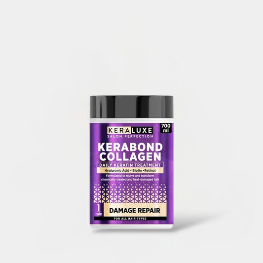 KERA LUXE Salon Perfection Kerabond Collagen Daily Keratin Treatment Damage Repair 700ml كيرا لوكس صالون بيرفيكشن كيرابوند كولاجين علاج الكيراتين اليومي لإصلاح التلف - Princess Cosmetics Qatar