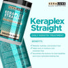KERA LUXE Salon Perfection Keraplex Straight Daily Keratin Treatment Shiny & Frizz 700ml كيرا لوكس صالون بيرفيكشن كيرا بليكس ستريت علاج يومي بالكيراتين للشعر اللامع والمجعد - Princess Cosmetics Qatar