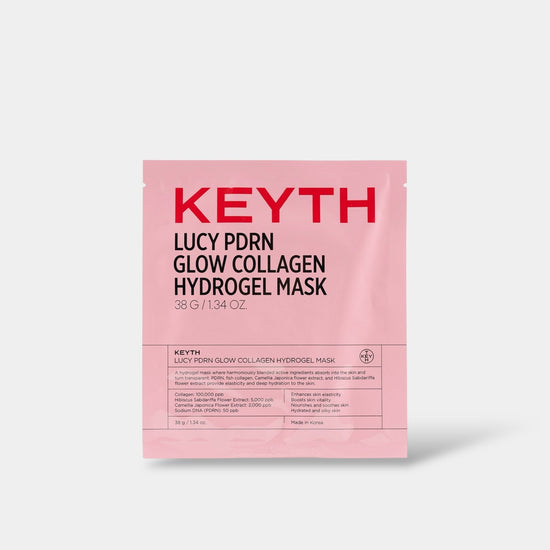 Keyth Lucy PDRN Glow Collagen Hydrogel Mask (1 Sheet) قناع هيدروجيل الكولاجين المتوهج من كيث لوسي PDRN - Princess Cosmetics Qatar
