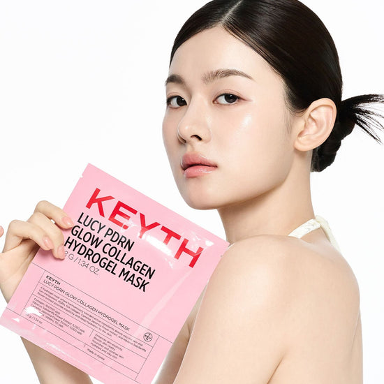 Keyth Lucy PDRN Glow Collagen Hydrogel Mask (1 Sheet) قناع هيدروجيل الكولاجين المتوهج من كيث لوسي PDRN - Princess Cosmetics Qatar