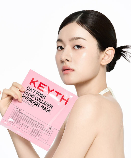 Keyth Lucy PDRN Glow Collagen Hydrogel Mask (1 Sheet) قناع هيدروجيل الكولاجين المتوهج من كيث لوسي PDRN - Princess Cosmetics Qatar