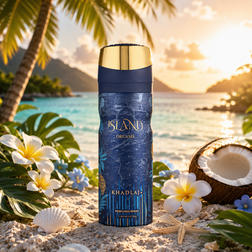 Khadlaj Island Dreams Body Spray 200ml بخاخ الجسم "أحلام جزيرة خادلاج" - Princess Cosmetics Qatar