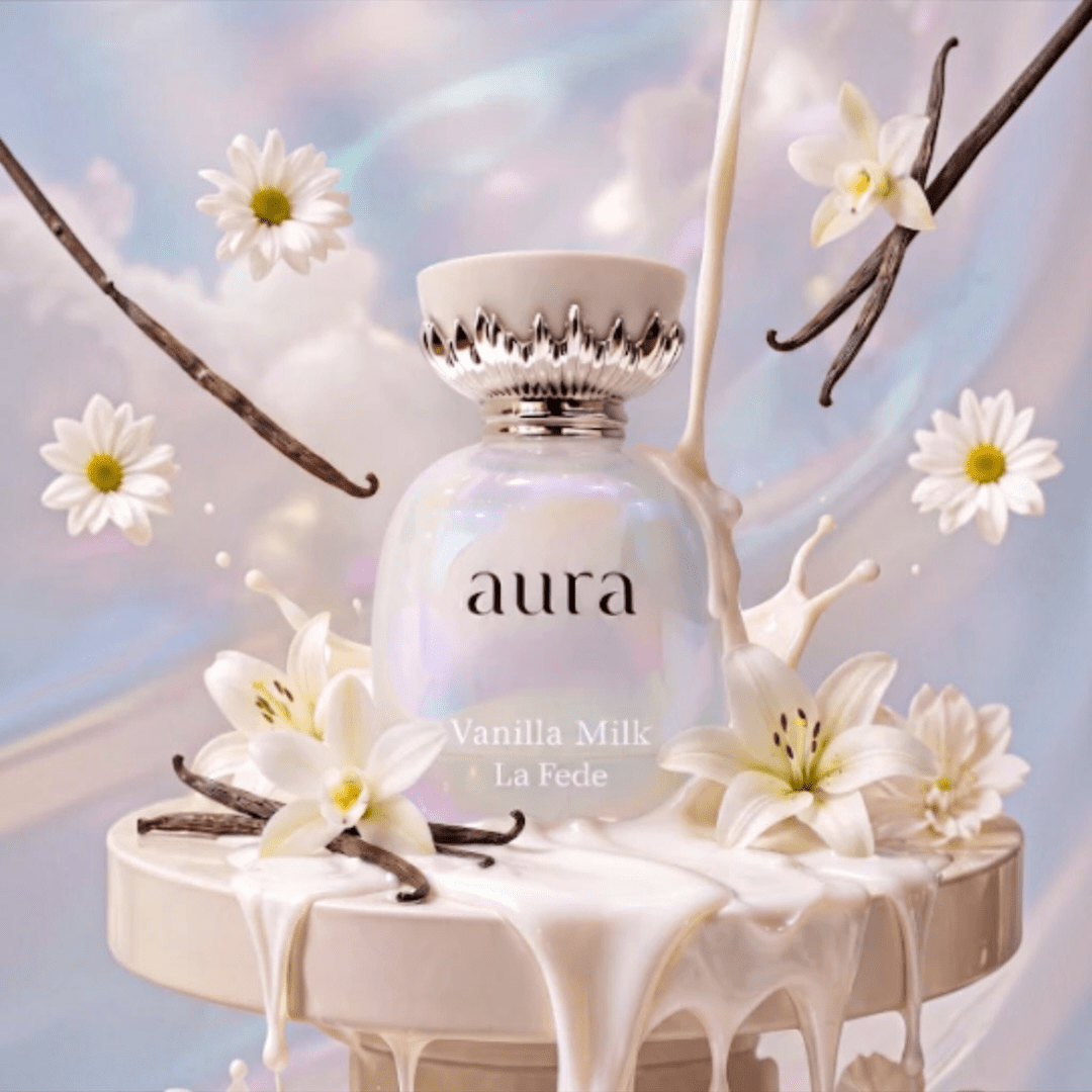 Khadlaj La Fede Aura Vanilla Milk 100ml خدلج لا فيد أورا حليب بالفانيليا - Princess Cosmetics Qatar