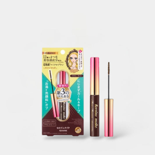 KissMe Heroine Make Micro Mascara Advanced Film EX (Black) ماسكارا كيس مي هيروين ميك مايكرو فيلم متقدم EX (أسود) - Princess Cosmetics Qatar
