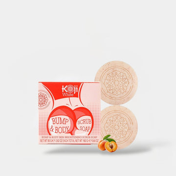 Koji White Bump & Body Skin Brightening Scrub Soap (2 Bar x 80g) صابون كوجي وايت لتفتيح البشرة والجسم - Princess Cosmetics Qatar