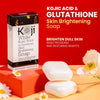 Koji White Kojic Acid & Glutathione Skin Brightening Soap (2 Bars x 80g) صابون كوجي وايت لتفتيح البشرة بحمض الكوجيك والغلوتاثيون - Princess Cosmetics Qatar