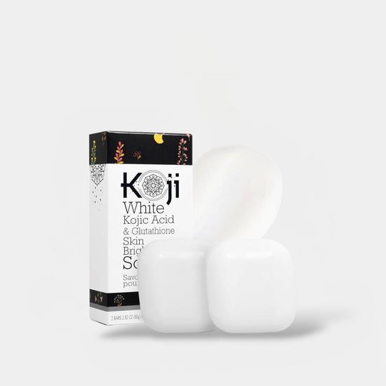 Koji White Kojic Acid & Glutathione Skin Brightening Soap (2 Bars x 80g) صابون كوجي وايت لتفتيح البشرة بحمض الكوجيك والغلوتاثيون - Princess Cosmetics Qatar