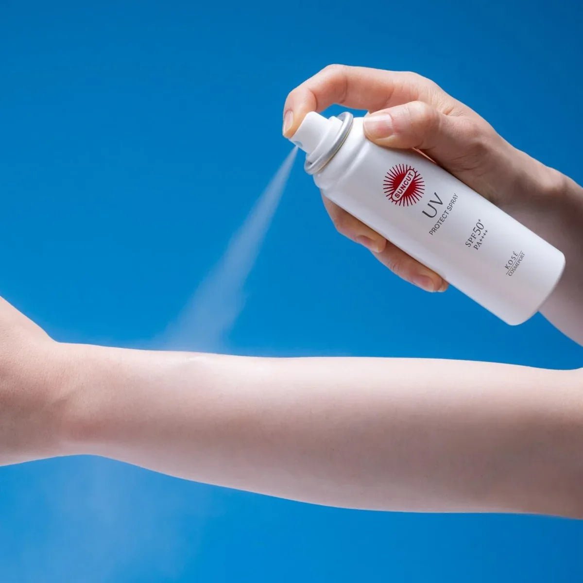 Kose Suncut UV Protect Spray 90g بخاخ كوسيه صن كت للحماية من الأشعة فوق البنفسجية - Princess Cosmetics Qatar