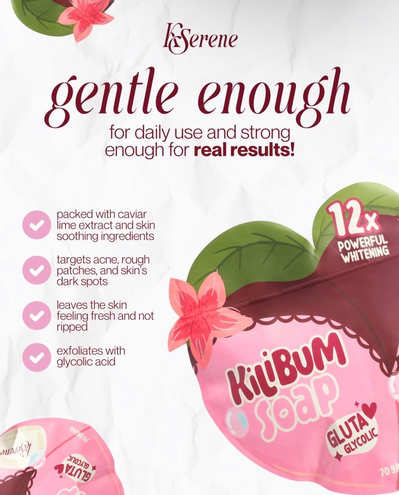 KSerene Kilibum Soap (3 Bars x 70g) صابون كي سيرين كيليبوم - Princess Cosmetics Qatar