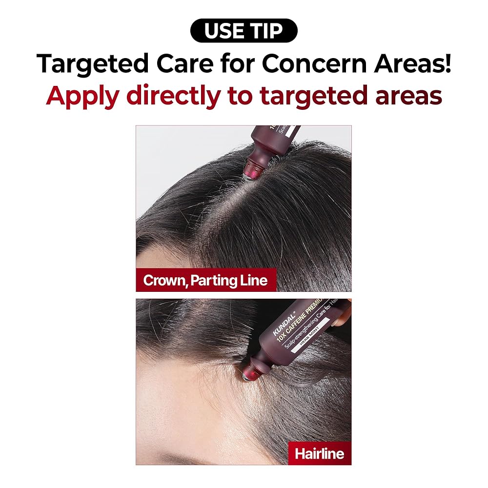 Kundal 10X Caffeine Strengthening Scalp Serum 10ml كوندال 10X مصل الكافيين لتقوية فروة الرأس - Princess Cosmetics Qatar