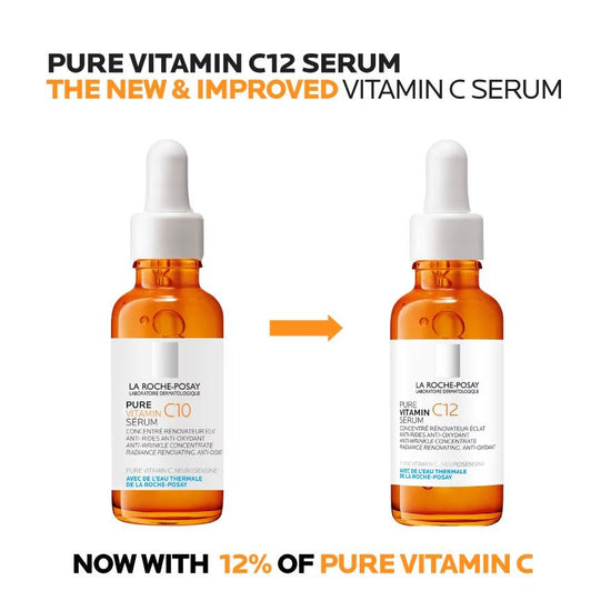 La Roche Posay Pure Vitamin C12 Serum 30ml سيروم لا روش بوزيه بيور فيتامين C12 - Princess Cosmetics Qatar
