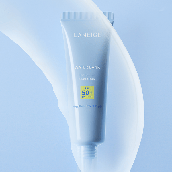 Laneige Water Bank UV Barrier Sunscreen 50ml واقي الشمس حاجز الأشعة فوق البنفسجية لبنك المياه في لانيج - Princess Cosmetics Qatar