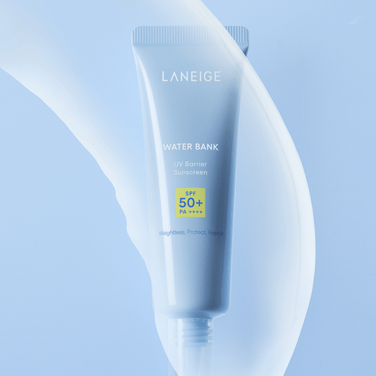 Laneige Water Bank UV Barrier Sunscreen 50ml واقي الشمس حاجز الأشعة فوق البنفسجية لبنك المياه في لانيج - Princess Cosmetics Qatar