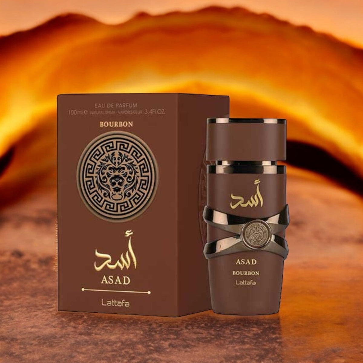 Lattafa Asad Bourbon 100ml لطفاء أسد بوربون – Princess Cosmetics Qatar