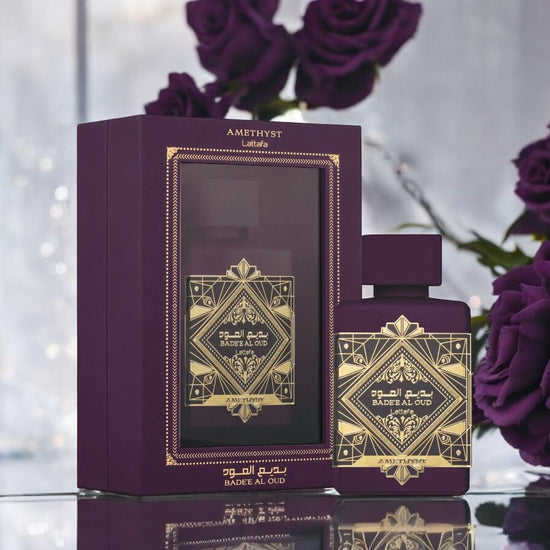 Lattafa Badee Al Oud Amethyst for Women 100ml لطافة بديع العود الجمشت للنساء - Princess Cosmetics Qatar