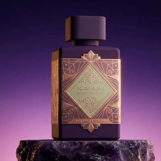 Lattafa Badee Al Oud Amethyst Fusion 100ml لطافة بديع العود أميثيست فيوجن - Princess Cosmetics Qatar