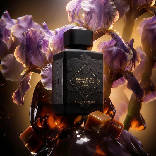Lattafa Badee Al Oud Black Exposed 100ml لطافة بديع العود بلاك إكسبوزد - Princess Cosmetics Qatar