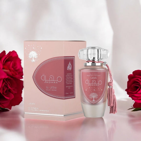 Lattafa Mohra Silky Rose 100ml لطافة مهرا ورد حريري - Princess Cosmetics Qatar
