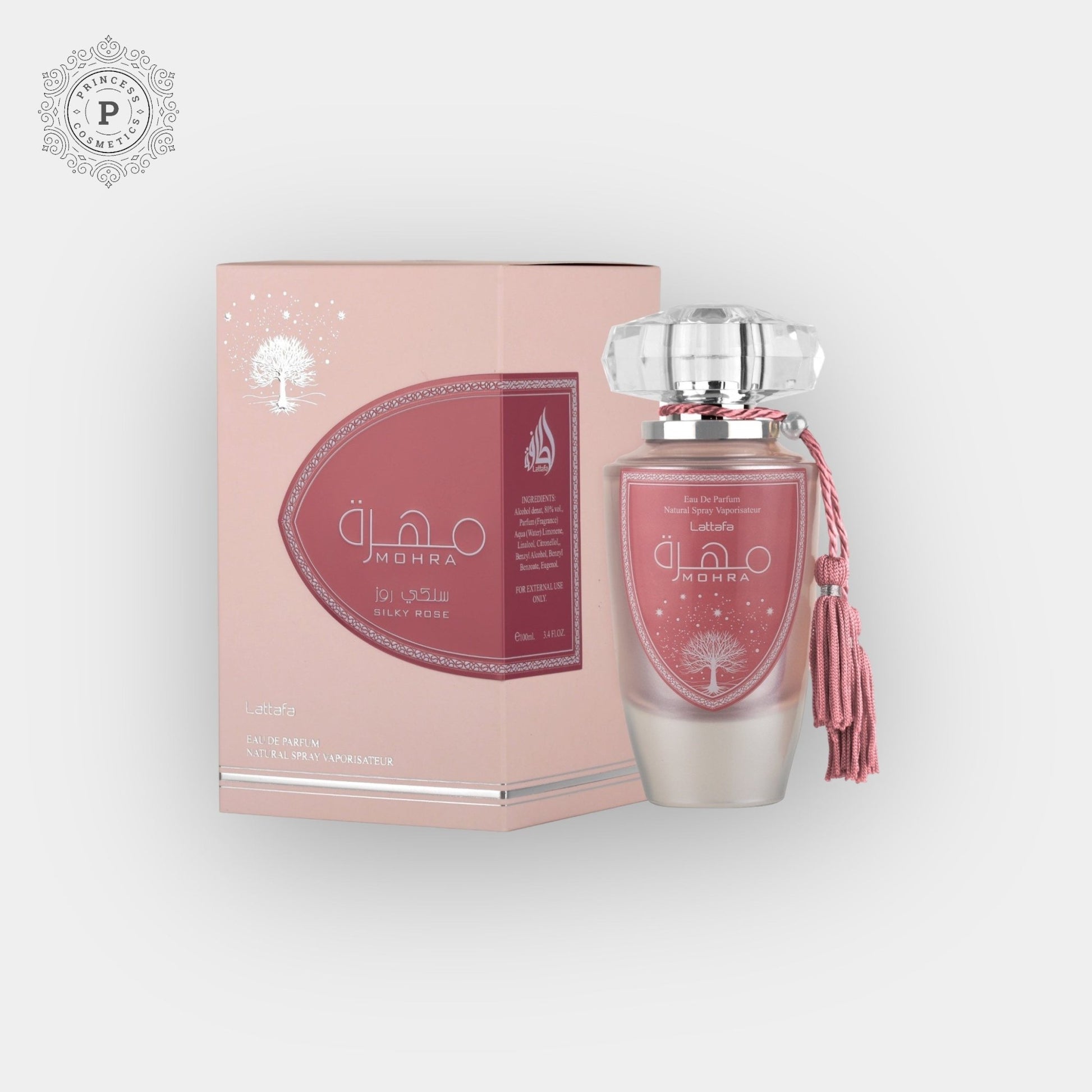 Lattafa Mohra Silky Rose 100ml. لطافة موهرا سيلكي روز 100 مل - Princess Cosmetics Qatar