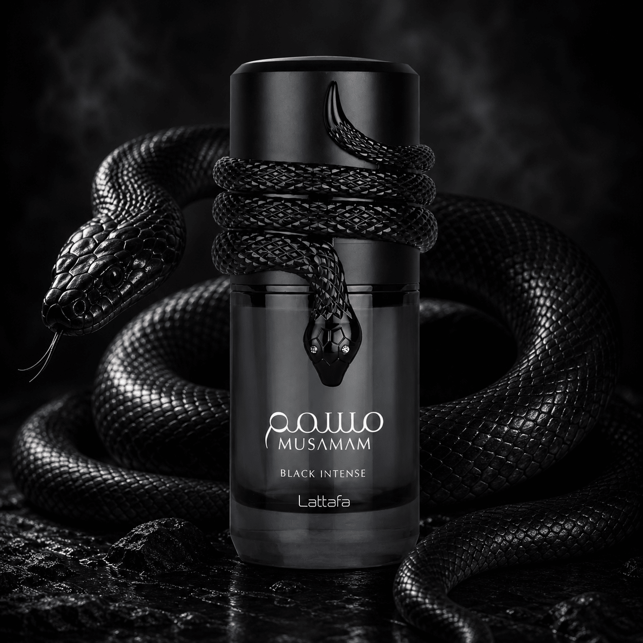 Lattafa Musamam Black Intense 100ml لطافة موسامام بلاك إنتنس - Princess Cosmetics Qatar