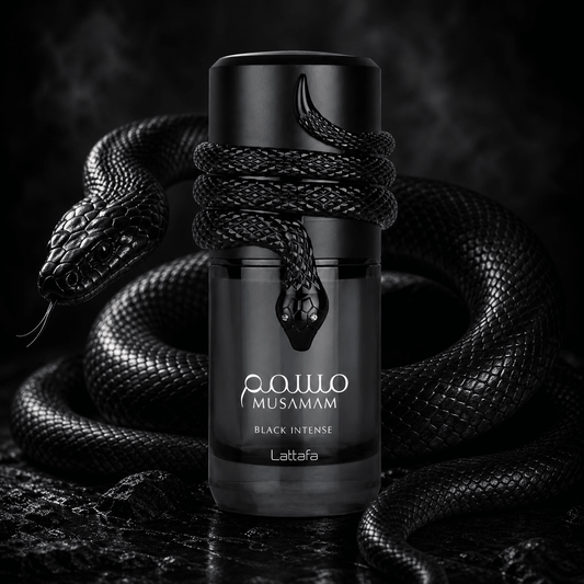 Lattafa Musamam Black Intense 100ml لطافة موسامام بلاك إنتنس - Princess Cosmetics Qatar