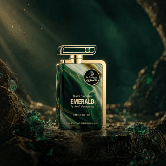 Le Bonheur Black Cavalier Emerald 100ml لو بونور بلاك كافاليير إميرالد - Princess Cosmetics Qatar