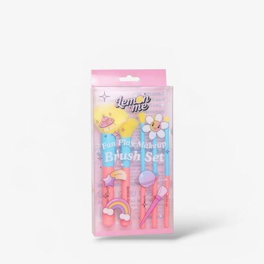 Lemon Me Fun Play Makeup Brush Set مجموعة فرش مكياج ليمون مي فن بلاي - Princess Cosmetics Qatar