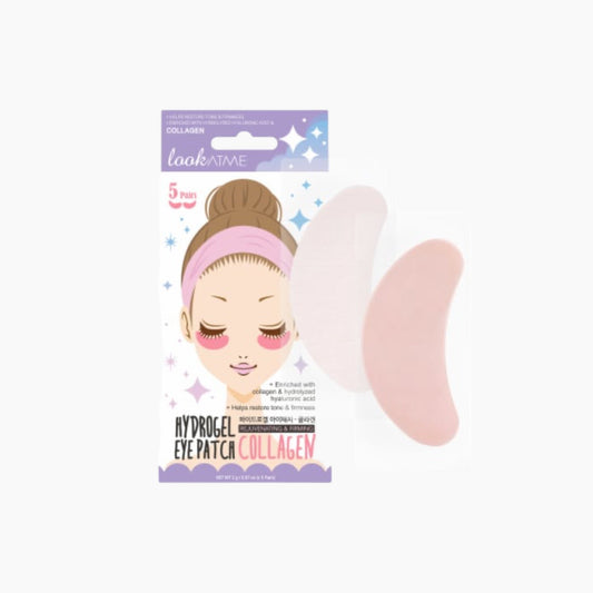 lookATME Hydro Gel Eye Patch Collagen (5 Pairs). لك لات مي هيدرو جل لصقات العين بالكولاجين (5 أزواج) - Princess Cosmetics Qatar