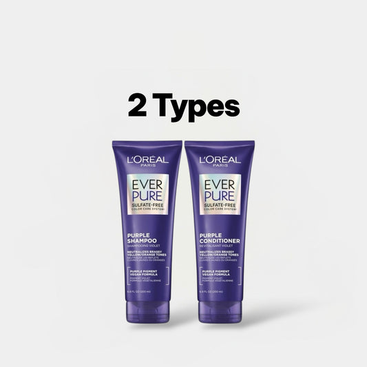 Loreal Paris EverPure Brass Toning Purple Line 200ml لوريال باريس إيفربيور النحاس التنغيم خط الأرجواني - Princess Cosmetics Qatar