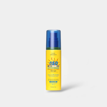 Luxe Organix 6 - in - 1 Mashield Active Ultra Sheer Face & Body Invisible UV Mist 90ml لوكس أورجانيكس 6 في 1 ماشيلد أكتيف ألترا شير للوجه والجسم، رذاذ غير مرئي للأشعة فوق البنفسجية - Princess Cosmetics Qatar