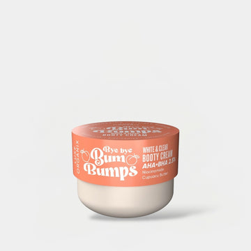 Luxe Organix Bye Bye Bum Bumps White & Clear Booty Cream 230g كريم لوكس أورجانيكس باي باي بوم بامبس وايت آند كلير بوتي - Princess Cosmetics Qatar