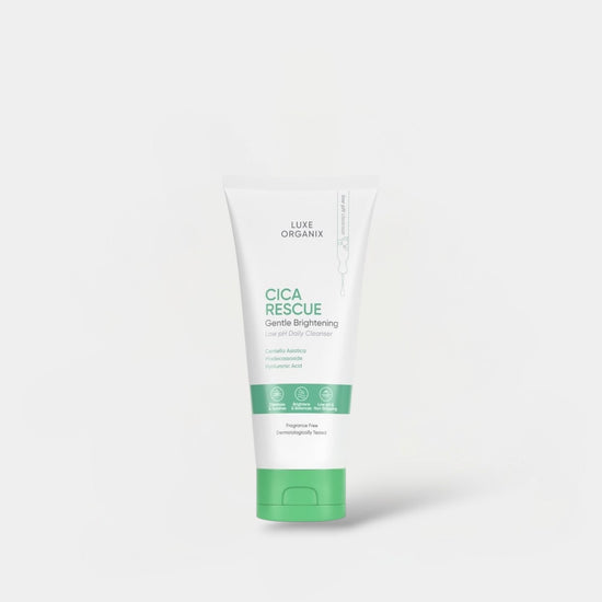 Luxe Organix Cica Rescue Calming Cleanser 150g منظف لوكس أورجانيكس سيكا ريسكيو المهدئ - Princess Cosmetics Qatar