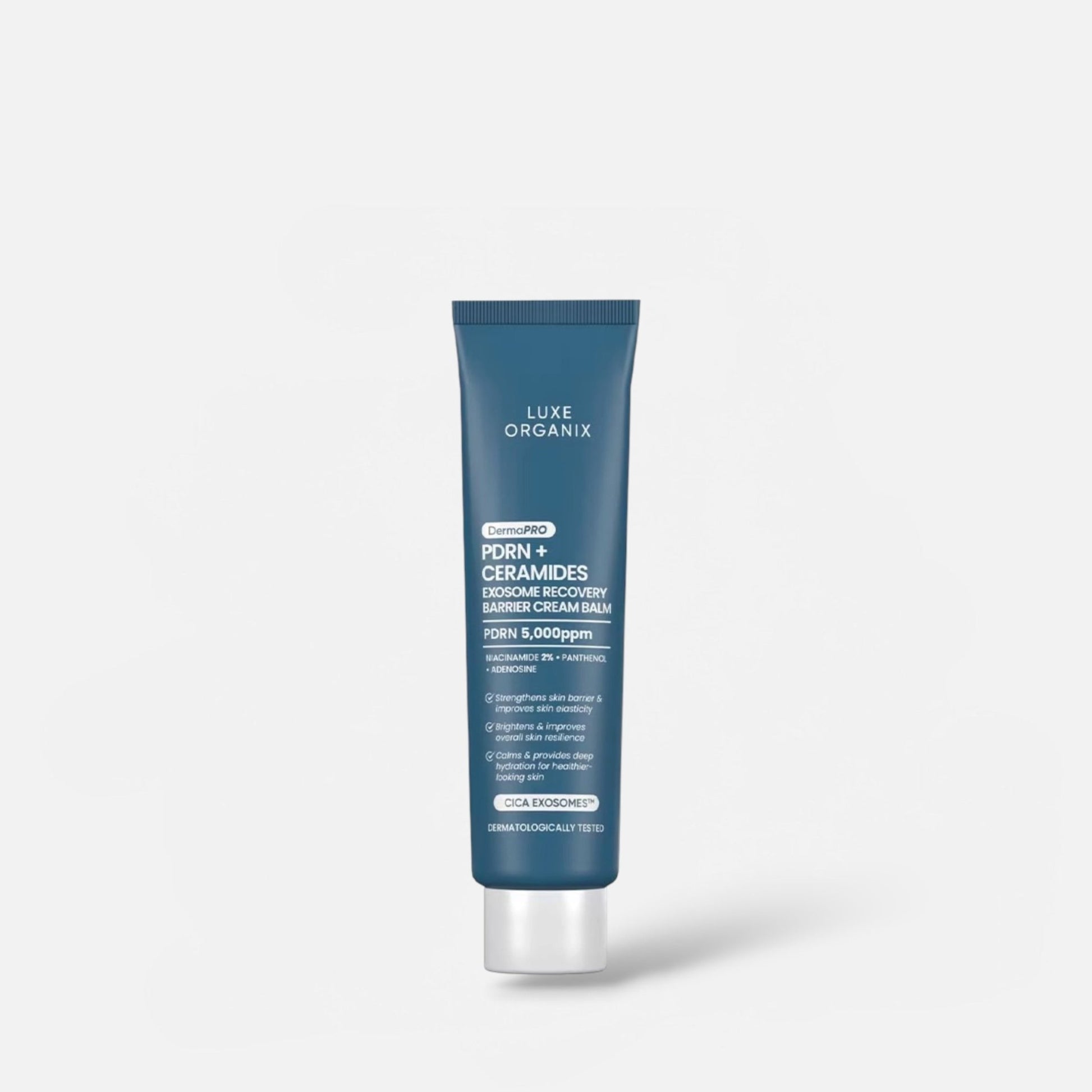 Luxe Organix Derma PRO PDRN + Ceramides Exosome Recovery Barrier Cream Balm 30g لوكس أورغانيكس ديرما برو PDRN + سيراميدات بلسم كريم إصلاح الحاجز بالبروتينات الخارجية (إكسوسوم) - Princess Cosmetics Qatar