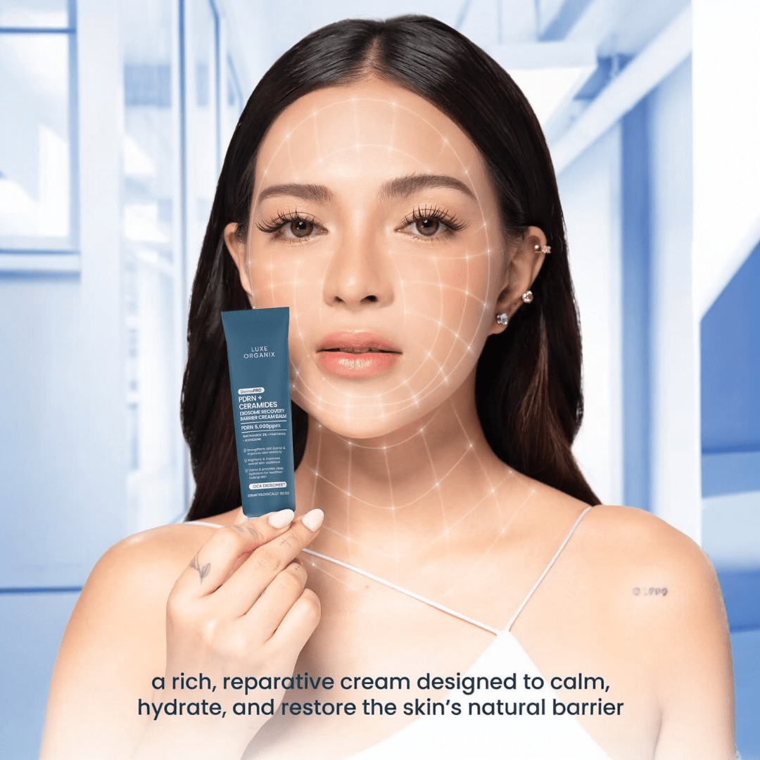 Luxe Organix Derma PRO PDRN + Ceramides Exosome Recovery Barrier Cream Balm 30g لوكس أورغانيكس ديرما برو PDRN + سيراميدات بلسم كريم إصلاح الحاجز بالبروتينات الخارجية (إكسوسوم) - Princess Cosmetics Qatar