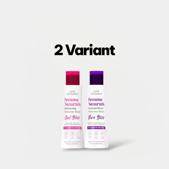 Luxe Organix Femme Naturals Whitening Feminine Wash 120ml غسول تبييض البشرة الطبيعي الفاخر من لوكس أورجانيكس فيم - Princess Cosmetics Qatar