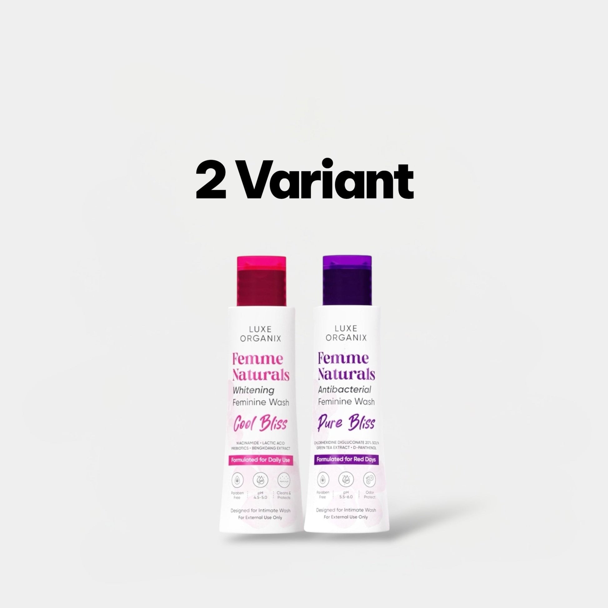 Luxe Organix Femme Naturals Whitening Feminine Wash 120ml غسول تبييض البشرة الطبيعي الفاخر من لوكس أورجانيكس فيم - Princess Cosmetics Qatar