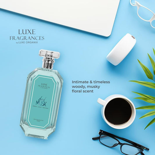 Luxe Organix Floral Musk Eau De Toilette 100ml لوكس أورجانيكس فلورال مسك ماء تواليت 100 مل - Princess Cosmetics Qatar
