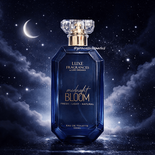 Luxe Organix Fragrances Midnight Bloom EDT 100ml عطر لوكس أورجانيكس ميدنايت بلوم أو دو تواليت - Princess Cosmetics Qatar