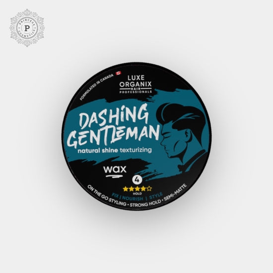 LUXE ORGANIX Hair Professionals Dashing Gentleman Natural Shine Texturizing Wax 80g لوكس أورجانيكس - شعر بروفيشنال داشينج جنتلمان شمع طبيعي شاين 80 جم - Princess Cosmetics Qatar