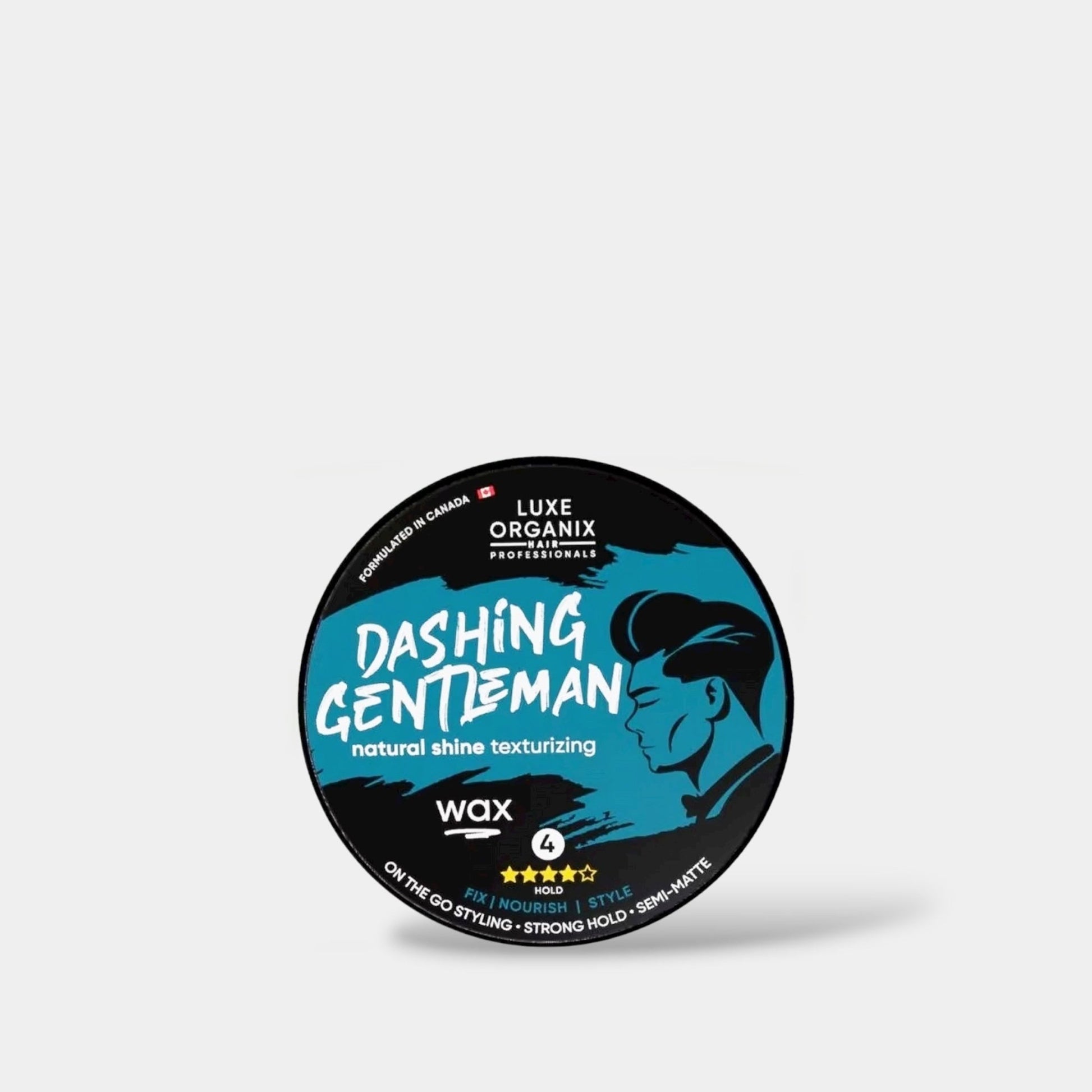 Luxe Organix Hair Professionals Dashing Gentleman Natural Shine Texturizing Wax 80g شمع لوكس أورجانيكس لتصفيف الشعر الاحترافي، شمع داشينغ جنتلمان الطبيعي اللامع - Princess Cosmetics Qatar