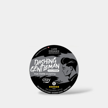 Luxe Organix Hair Professionals Dashing Gentleman True Matte Sculpting Clay 80g لوكس أورغانيكس هير بروفيشنالز داشينغ جنتل مان ترو مات سكلبتنغ كلاي - Princess Cosmetics Qatar
