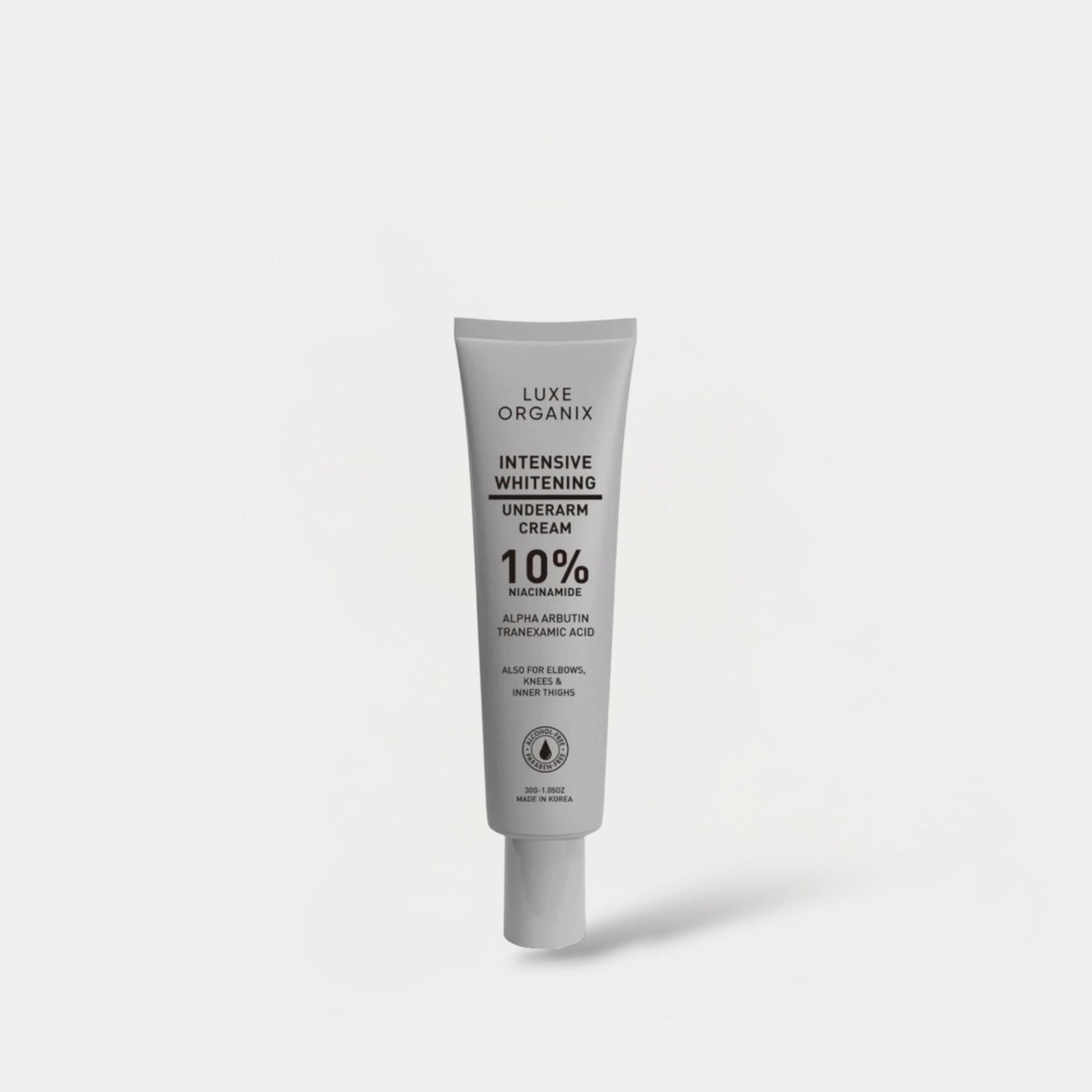 Luxe Organix Intensive Whitening Underarm Cream 10% Niacinamide 30g كريم لوكس أورجانيكس لتبييض الإبطين المكثف، 10% نياسيناميد - Princess Cosmetics Qatar