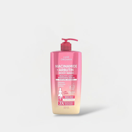 Luxe Organix Niacinamide + Arbutin Body Wash 1000g. لوكس أورجانيكس نياسيناميد + غسول الجسم أربوتين - Princess Cosmetics Qatar