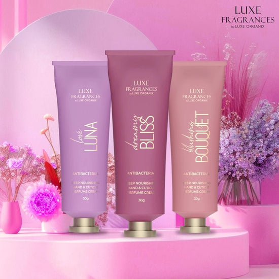 Luxe Organix Perfume Hand Cream 30g لوكس أورجانيكس كريم عطر لليدين - Princess Cosmetics Qatar