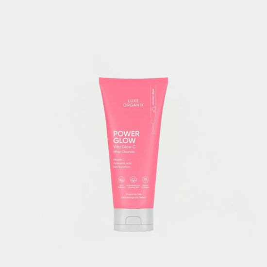 Luxe Organix Power Glow Vita Glow C Whip Cleanser 150ml منظف لوكس أورجانيكس باور جلو فيتا جلو سي ويب - Princess Cosmetics Qatar