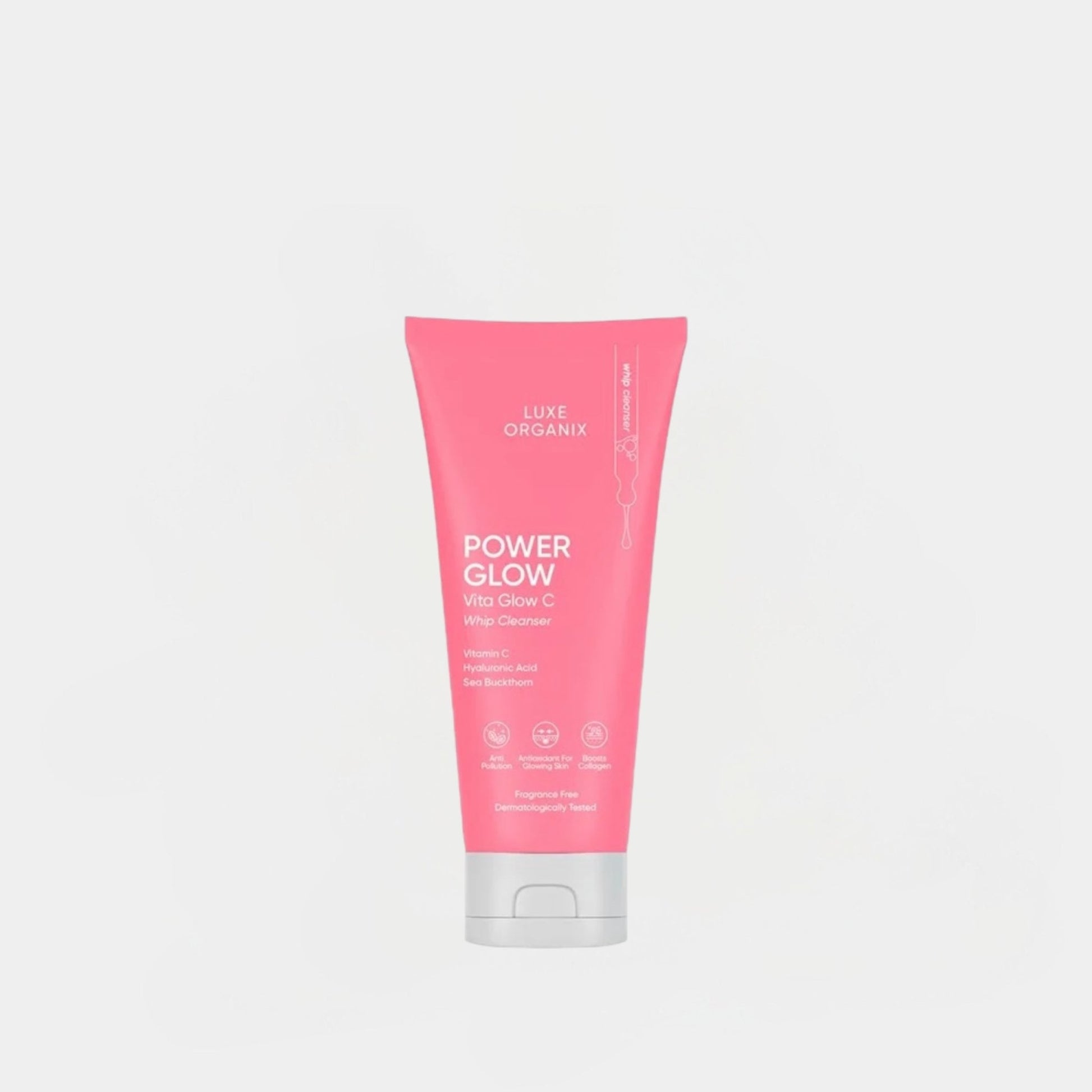 Luxe Organix Power Glow Vita Glow C Whip Cleanser 150ml منظف لوكس أورجانيكس باور جلو فيتا جلو سي ويب - Princess Cosmetics Qatar