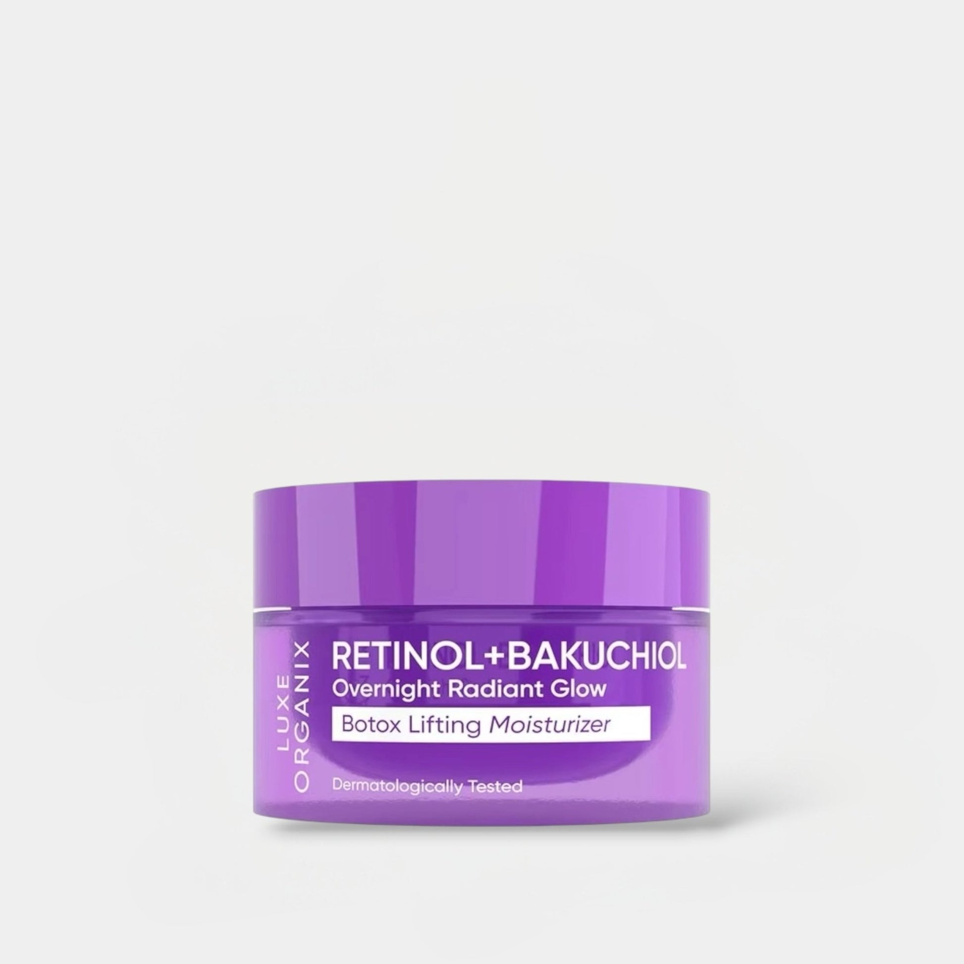 Luxe Organix Retinol + Bakuchiol Overnight Radiant Glow Botox Lifting Moisturizer 50g مرطب لوكس أورجانيكس ريتينول + باكوتشيول الليلي المتألق مع البوتوكس لرفع البشرة - Princess Cosmetics Qatar
