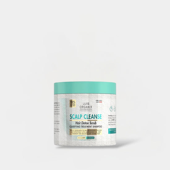 Luxe Organix Scalp Cleanse Hair Detox Scrub Clarifying Treatment Shampoo 200ml شامبو لوكس أورجانيكس لتنظيف فروة الرأس وإزالة السموم من الشعر وتنقيته - Princess Cosmetics Qatar